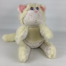 Fisher Price Purr-Tenders White Kitty Cat 15" Plush Stuffed Animal Vintage 1987