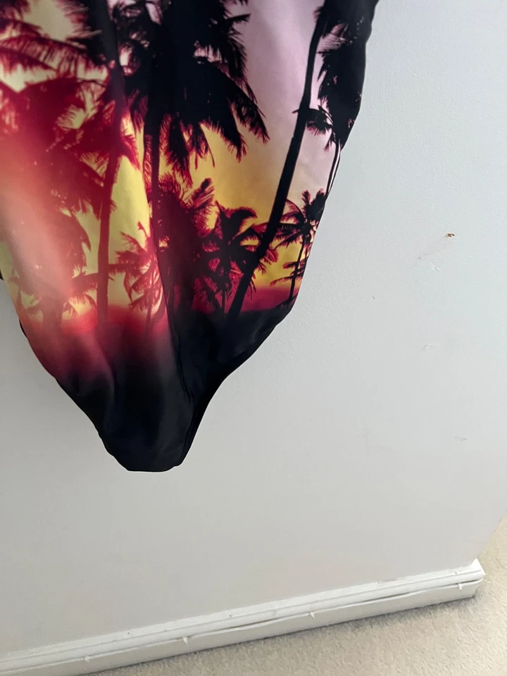 Womens F&F One Piece Swimsuit UK 12 Printed - Image 3 of 4