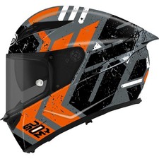 CASCO MOTO INTEGRALE SUOMY STELLAR 2 PINLOCK E SUN VISOR ENTROPY MATT ORANGE