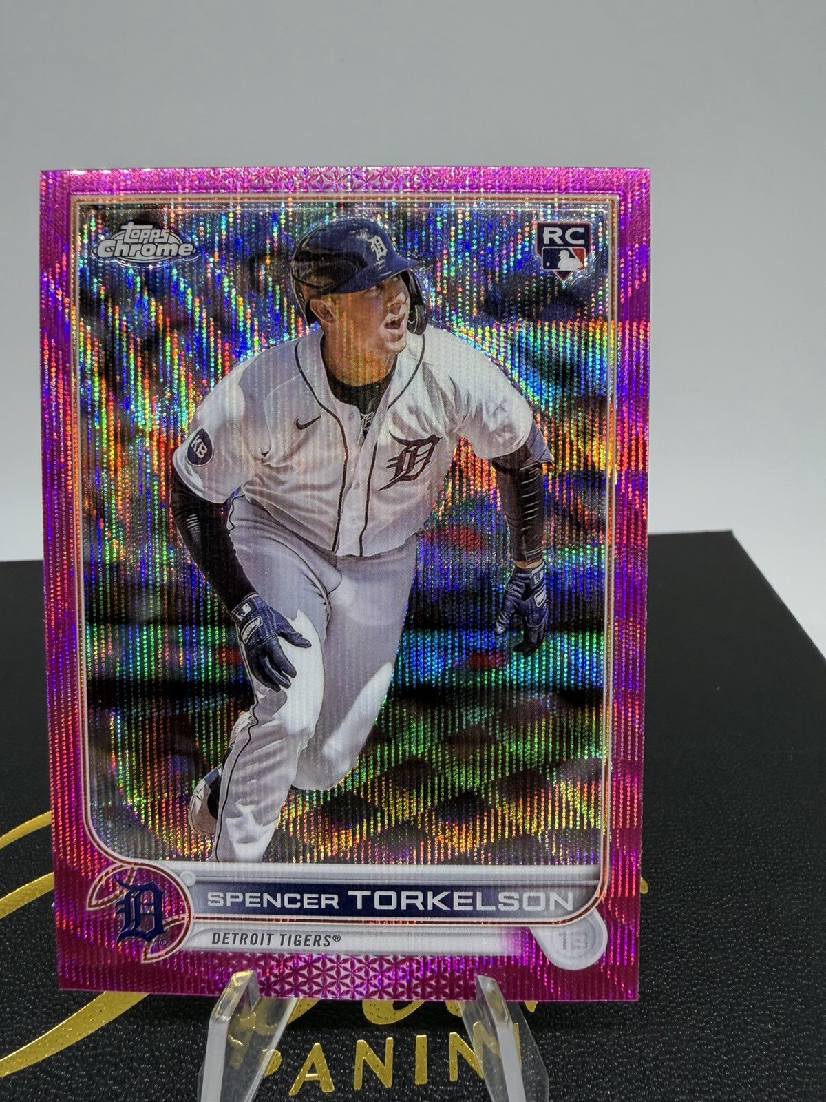 2022 Topps Chrome Update Spencer Torkelson RC Pink Wave Refractor USC100 Tigers