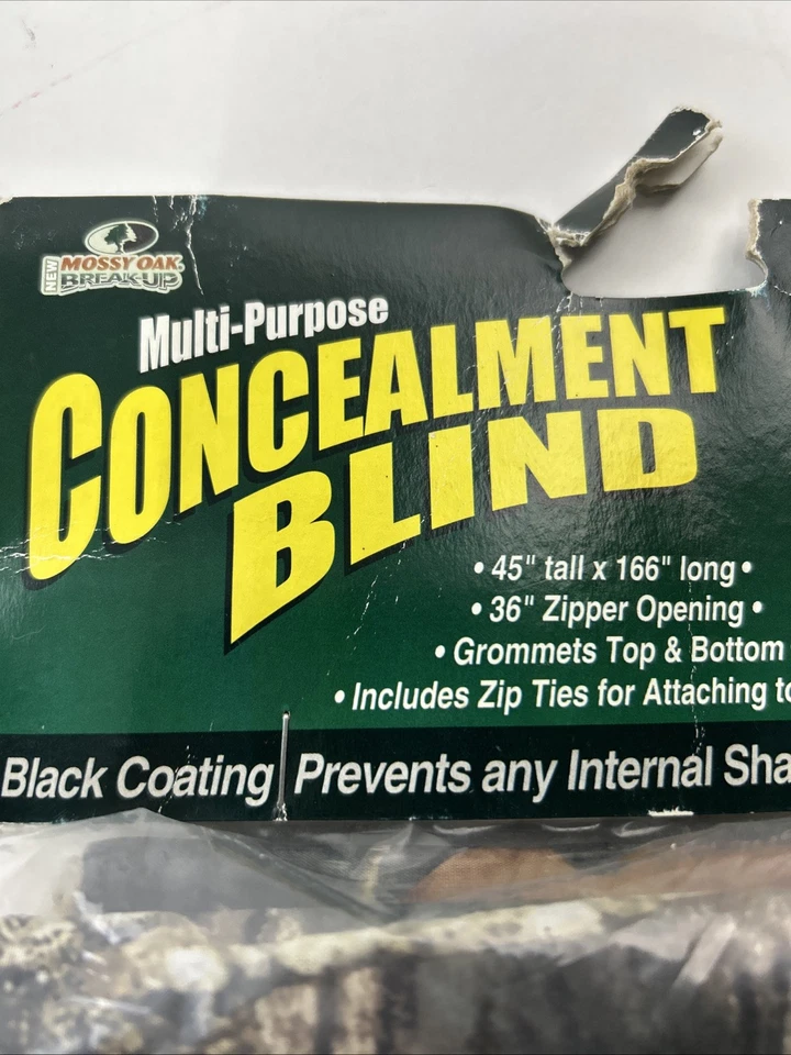 Mossy Oak BreakUp Camouflage Hunting Blind Durable Portable Concealment Gear - Image 3 of 4