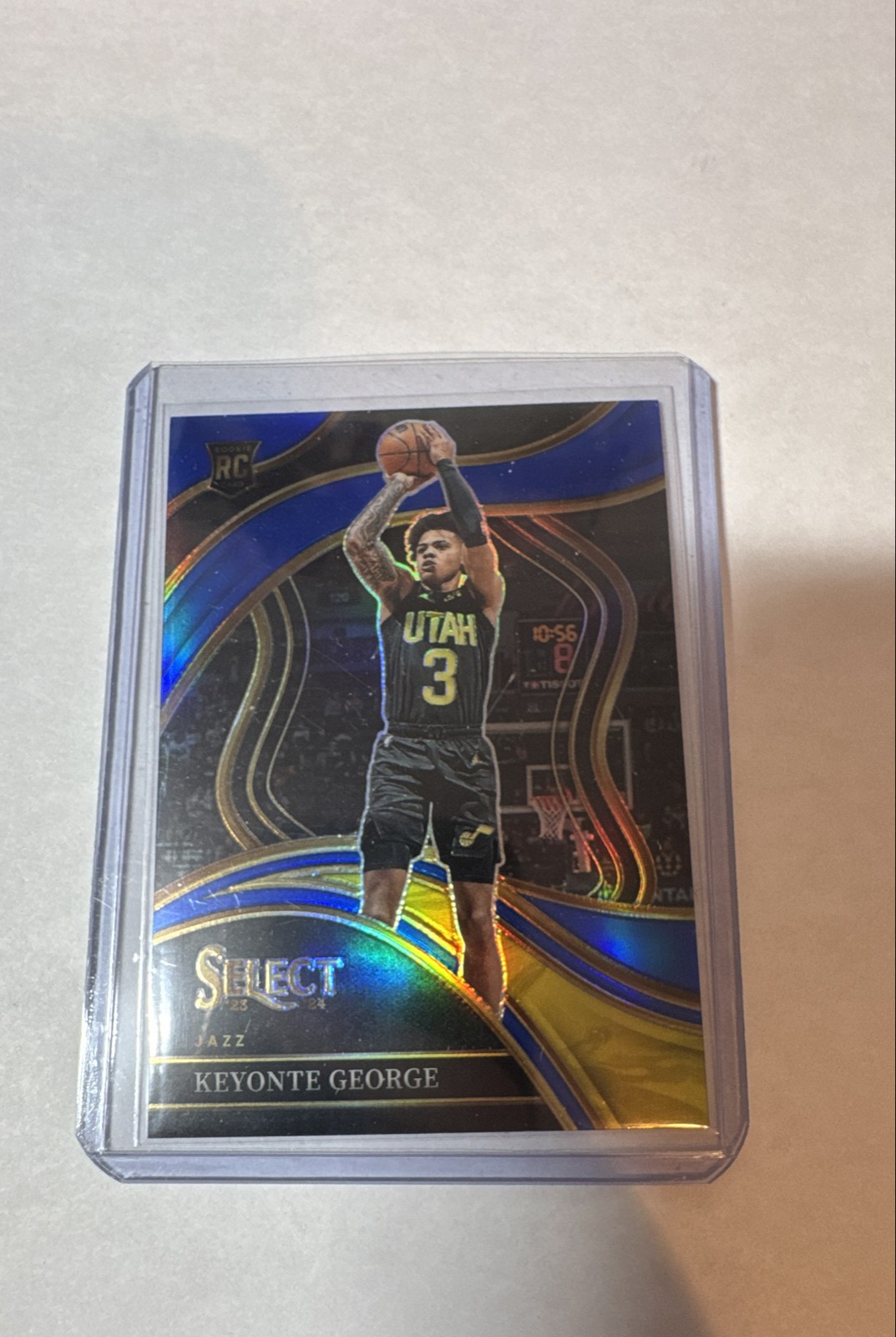 2023-24 Panini Select - Courtside Keyonte George #295 Blue Prizm (RC)