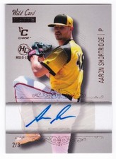 2024 Wild Card Premium Aaron Shortridge Base Auto #BCA-AS Sparkles Foil Red #2/3