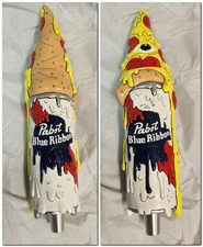 Pabst Blue Ribbon Melting Pizza Artist Series Beer Tap Handle Brand NEW Flawless