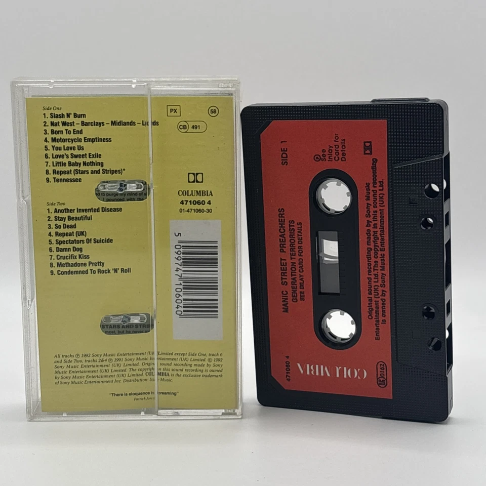 Manic Street Preachers - Generation Terrorists ,Album Kassette MC Tape 1992 - Bild 2 von 4