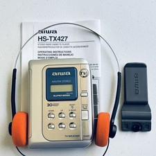 Aiwa Hs-tx427 Cassette Player Amfm Radio- New Belt - Reconditioned Aiwa Hs-tx427 Cassette Player Amfm Radio- New Belt - Reconditioned