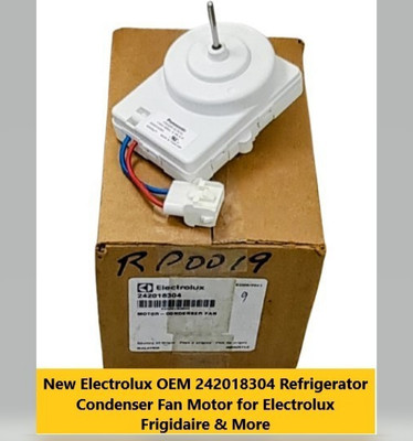 New Electrolux OEM 242018304 Refrigerator Condenser Fan Motor  Frigidaire Sears