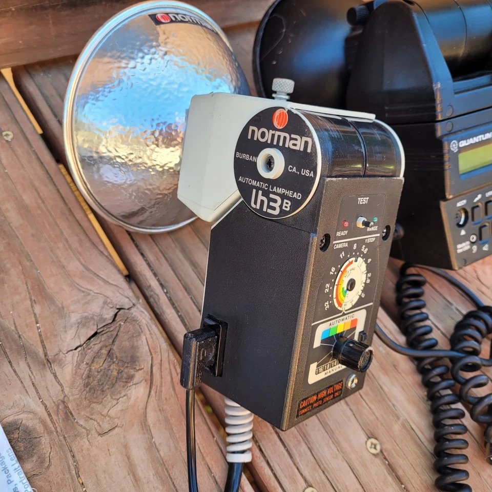 Quantum Qflash Modelo T + Norman Lh3b Flash Stroboframe Pro T Montaje Lote Sin Probar Foto 4 de 4