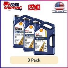 (3 pack) Shell Rotella T6 Full Synthetic 5W-40 Diesel Engine Oil, 1 Gallon 84.00 per gallon