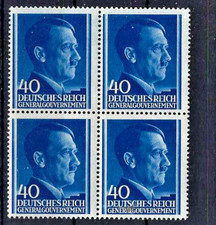 Germany, Gen. Govt. Block of 4 Mi# 82 Hitler  heads MNH 1941 **