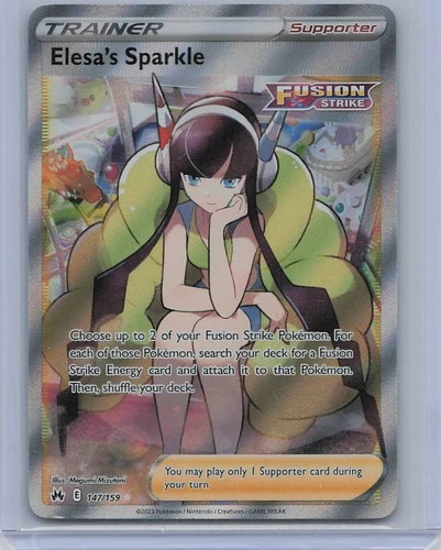 Elesa's Sparkle 147/159 Ultra Rare Crown Zenith Pokemon Near Mint