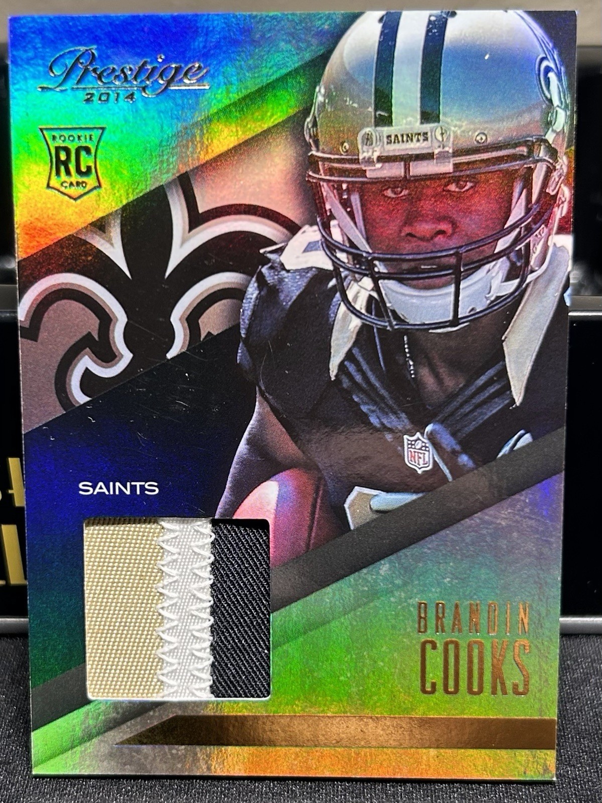Brandin Cooks Panini Prestige Rookie Jumbo Jersey #BC Patch Prime