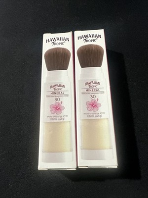 Hawaiian Tropic Mineral Powder Brush Mineral-Based Sunscreen, SPF 30