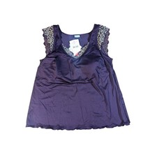 Amoena Luna Women's Size 12 Purple Sleeveless Pocketed Bra Support Mastectomy