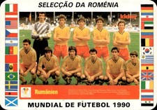 calendar National Team Romania Football World Cup 1990 Mundial Football