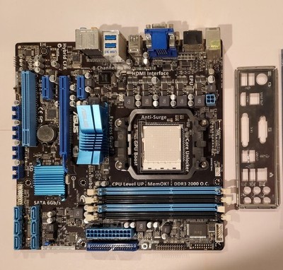 ASUS M4A88TD-M/USB3 AM3 DDR3 Micro ATX Motherboard + I/O Shield - Tested