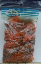 Haw River HR Tackle 4943K Sickle Tail Grub 4" Color Pumpkinseed Firetail 100CT