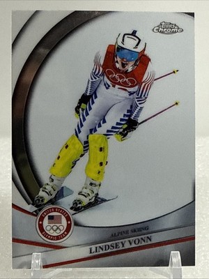 2026 Topps Chrome U.S. Winter Olympics #196 Lindsey Vonn