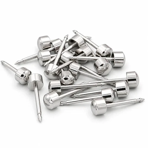 12 Pcs Sterile Steel Stud Earrings Sealed Blister Pack Body Piercing Tools image 2