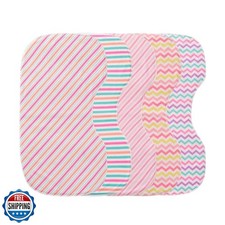 sleepyturtle Pack of 5,Baby Burp Cloths,Soft and Absorbent,Unisex,Easy to Use