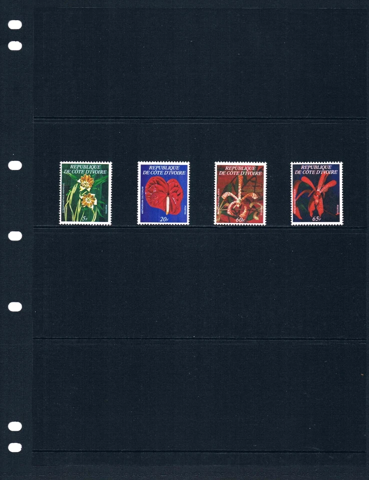 $500.00 Scott Value - 1977 Costa de Marfil Flores raras (+ $20 disco.) CV MNH NH UMM Foto 2 de 4