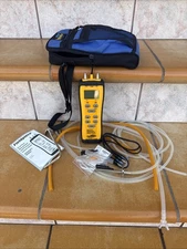 Fieldpiece SDMN6 Dual Port Manometer & Pressure Switch Tester w/ Case & Parts