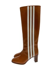 Gucci Adidas Boots 38.5 Camel 715584 Adidas 3 Lines Long Boots Inm82