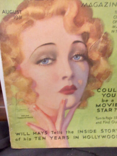 The New Movie Magazine August 1931 Helen Twelvetrees by Rolf Armstrong Cover - Picture 2 of 14