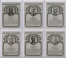 Rare Sam Huff Metallic Pro Football Hall of Fame Card - Series 7