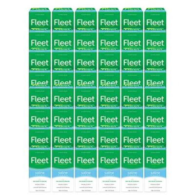 Fleet Laxative Saline Enema for Constipation, 4.5 Fl Oz (Pack of 48) fast relief