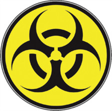 Biohazard - Sticker - 2 11/16" Round