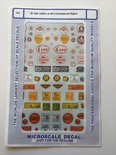 MICROSCALE DECAL HO SCALE 87-420: 1930 s 40 s Commercial Signs