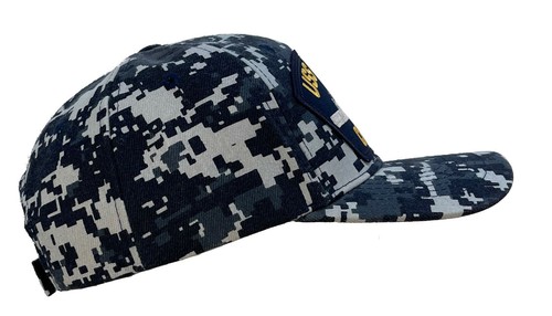 USS Nimitz Hat CVN-68 Ball Cap Digital Blue w/FREE STICKER - Afbeelding 19 van 20