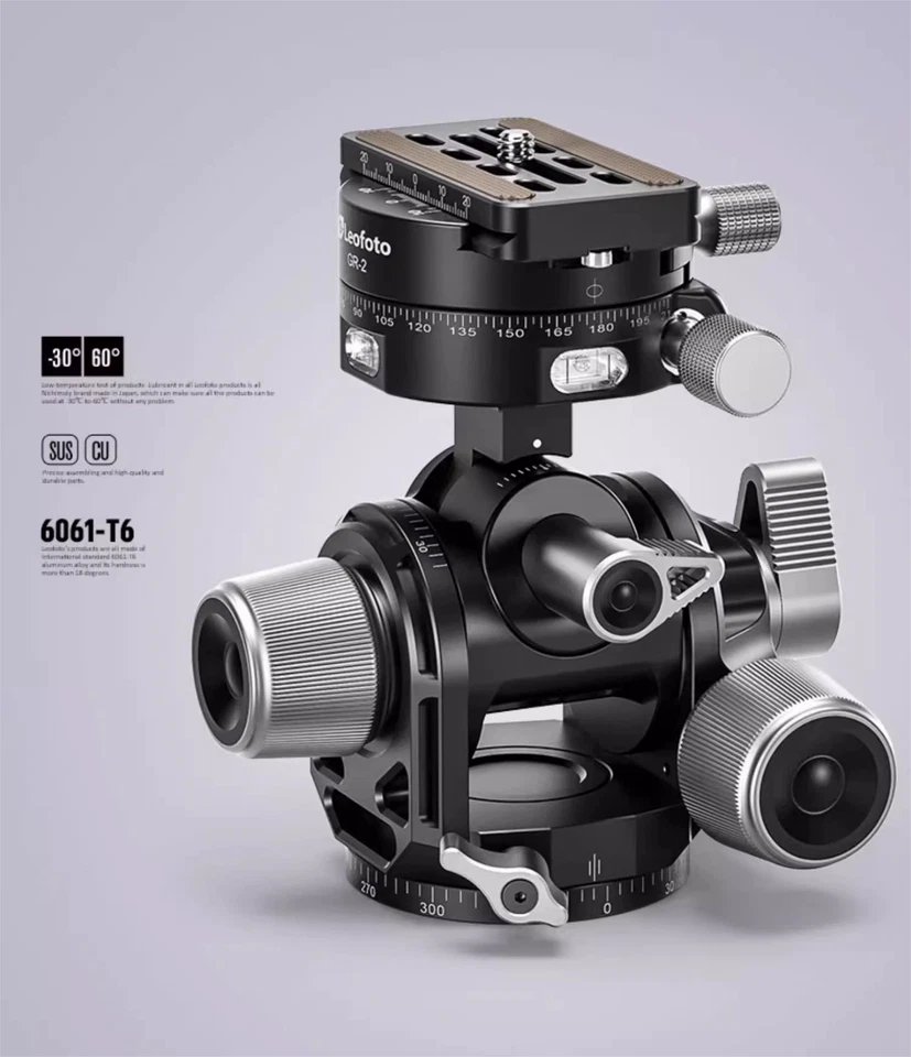 Leofoto G4PRO Geared Panorama Head with Plate Worldwide Shipping USA - Image 4 of 4