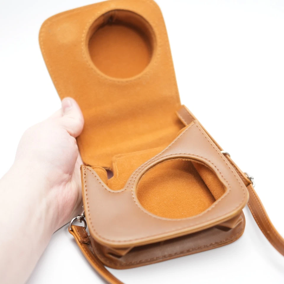 Estuche genuino para cámara Fujifilm Instax Groovy - marrón Foto 3 de 4