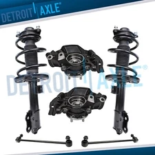 Front Steering Knuckles Wheel Hub Struts w/ Spring Sway Bars for 2011 Kia Optima