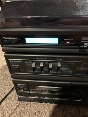 Panasonic SG-H10 Stereo Music System turntable Cassette Tape Radio