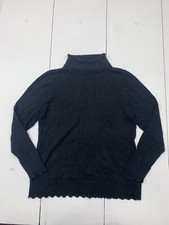 Womens Black Turtle Neck Sweater Size Small