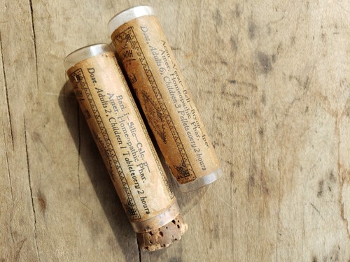 Two Humphrey's Homeopathic Pill Bottles No. 1 and No. 23 Paper Label - Picture 3 of 3