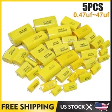 5 3.3uf~47uf 250V Metallized Polyester Film Capacitor 5% Audio Crossover Tweeter