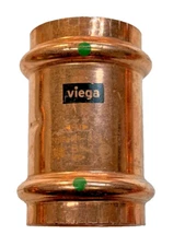 VIEGA 78062 Viega ProPress coupling With stop, 1-1/4" x 1-1/4"