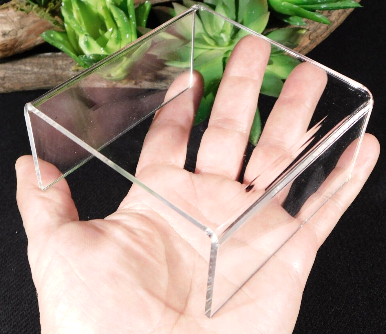 Clear Lucite Medium Short Display Stand Riser