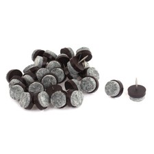 30x Table Chair Leg Floor Felt Pad Skid Glide Slide DIY Nail Protectors 17mm Dia
