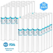 1/5/10/20 Micron 20"x2.5" Big Blue Sediment Water Filter Whole House Cartridges