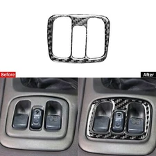 Real Carbon Fiber Power Windows Control Panel Cover Trim For Toyota Celica 00-05