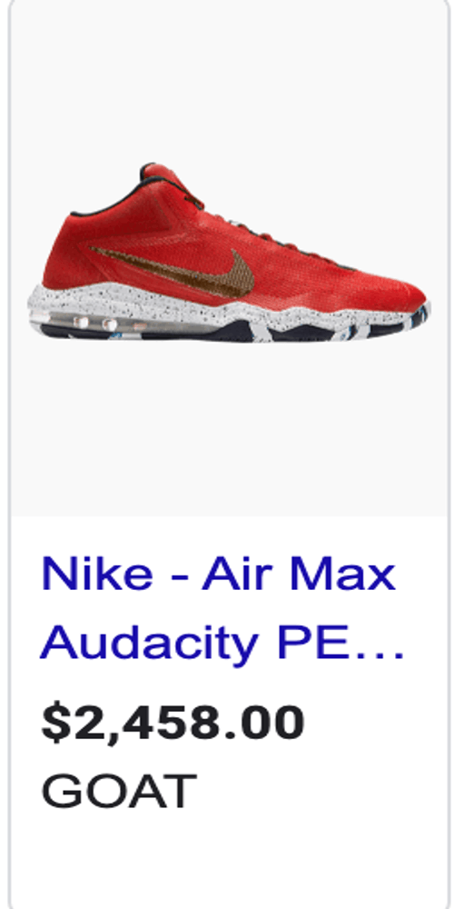 Nike Air Max 'Audacity' PE Anthony Davis #23 Rare Basketball Nike Air Max 'Audacity' PE Anthony Davis #23 Rare Basketball
