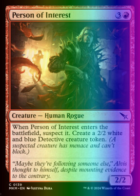 MTG Person of Interest (139/462) Murders at Karlov Manor LP FOIL