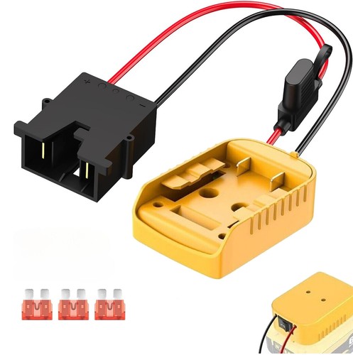 for Power Wheel Adapter for Dewalt with Fuse 12AWG Connector For Ride On Truck - Picture 7 of 8