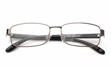 Metal Rectangular Clear Lens Frame RX Optical Glasses Prescription Frame Eyeglas