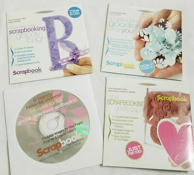 Lot 6 New Scrapbook Answers Discs 2006 April-May Aug-Nov Fonts (CD-ROM) -G